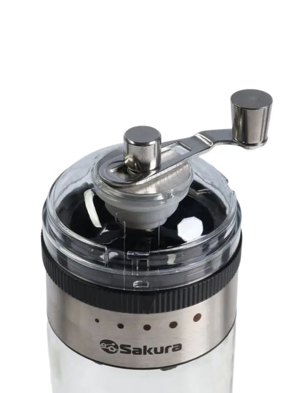 Кофемолка Sakura SA-6164, 3 в 1, мельница, стеклянная ёмкость для хранения, стакан для кофе Кофемолка Sakura SA-6164, 3 в 1, мельница, стеклянная ёмкость для хранения, стакан для кофе