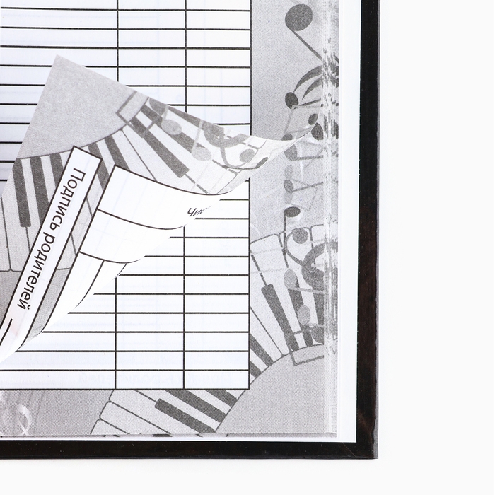 Дневник для музыкальной школы твердая обложка 40 л. &laquo;Золотой скрипичный ключ&raquo;