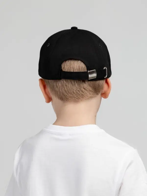 Бейсболка детская Capture Kids, черная Бейсболка детская Capture Kids, черная