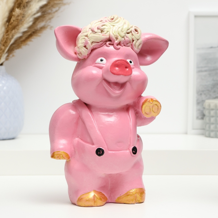 Копилка Копилка "Поросенок с кудряшками" 22х13х7см