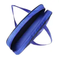 Папка с ручками текстильная А4, 350&times;270&times;70 мм, Calligrata &laquo;Офис&raquo;, внутренний карман, синяя