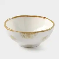 Салатник Доляна Organic Gold, 320 мл, d=12.5 см, фарфор, белый