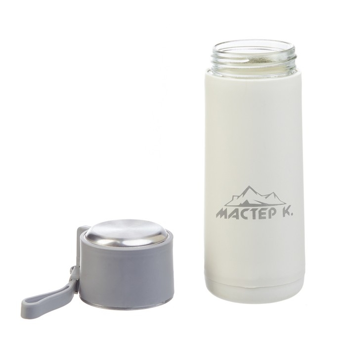 Бутылка для воды, 400 мл,  Бутылка для воды, 400 мл, "Мастер К", стеклянная