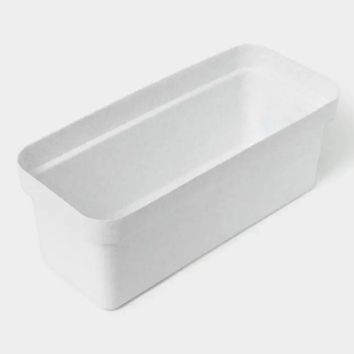 Ящик балконный для цветов &laquo;Эко&raquo;, 8 л, 40&times;17&times;16 см, пластиковый, цвет светлый гранит