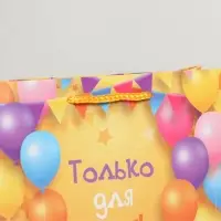 Пакет подарочный ламинированный, упаковка, &laquo;Только для тебя&raquo;, MS 23&times;18&times;8 см