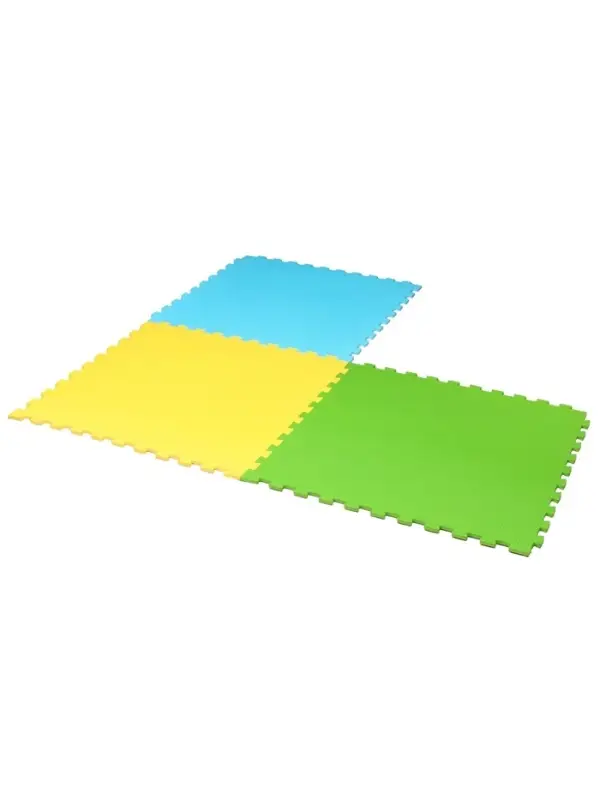Мягкий коврик - пазл &laquo;New-накат. Соты&raquo;, 100&times;100 см, зелёный, универсальный