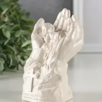 Фигурка гипс &laquo;Младенец в руках Бога&raquo;, 11&times;8 см, перламутр