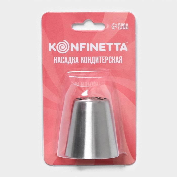 Насадка кондитерская KONFINETTA «Цветок», d=3,7 см, выход d=2,2 см, нержавеющая сталь Насадка кондитерская KONFINETTA «Цветок», d=3,7 см, выход d=2,2 см, нержавеющая сталь