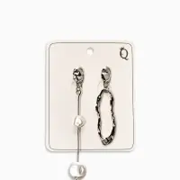 Серьги жемчуг "Корейский стиль", цвет белый в серебре Серьги жемчуг "Корейский стиль", цвет белый в серебре