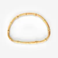 Ручки для сумки, 2 шт., бамбук, 17&times;12 см, толщина 0.8 см