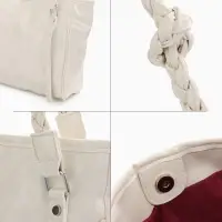 Сумка - шоппер женская на молнии, 44&times;10&times;29 см, однотонная, белая