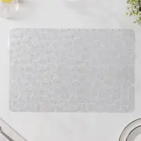 Салфетки сервировочные на стол Доляна &laquo;Фейерверк&raquo;, 4 шт., 30&times;45 см, серебряные