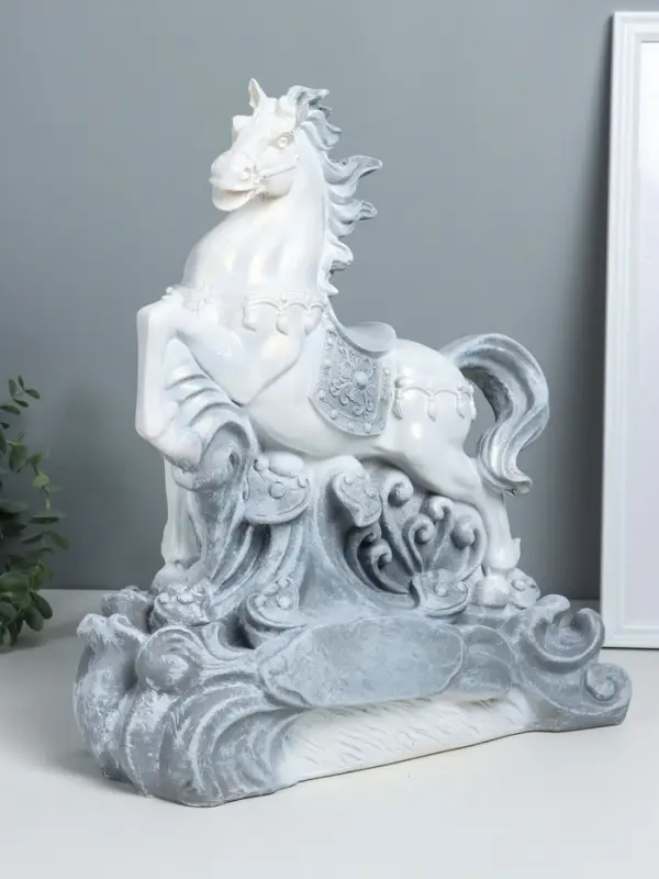 Фигура Фигура "Конь огненный" 40,5х36х15 см, антик