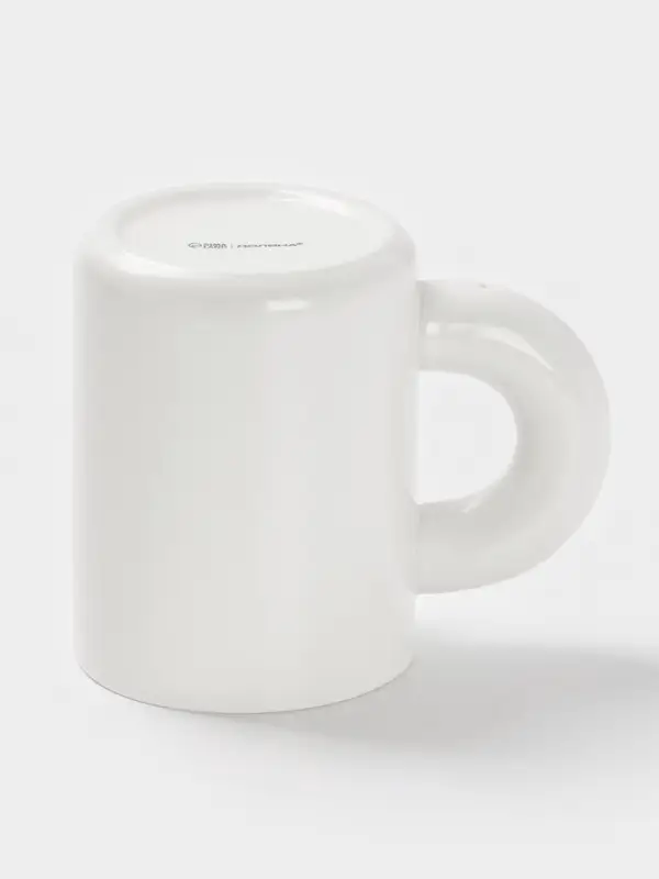 Кружка Доляна Coffee more, фарфор, 400 мл, 12.5&times;8&times;10.8 см, фарфор, белая