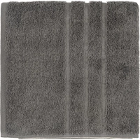 Полотенце махровое Luscan/бордюр 500г/м2, 50х90, серый, 2 шт/уп