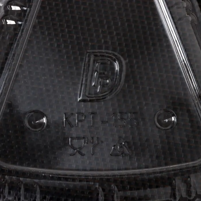 Контейнер для кусочка торта одноразовый, неразьёмная крышка, пластик, 8.5×11.5×6.5 см, прозрачный