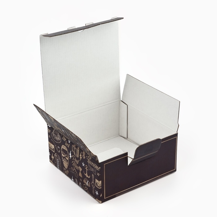 Коробка подарочная сборная, упаковка, «Джентльмену», 15 х 15 х 7 см Коробка подарочная сборная, упаковка, «Джентльмену», 15 х 15 х 7 см