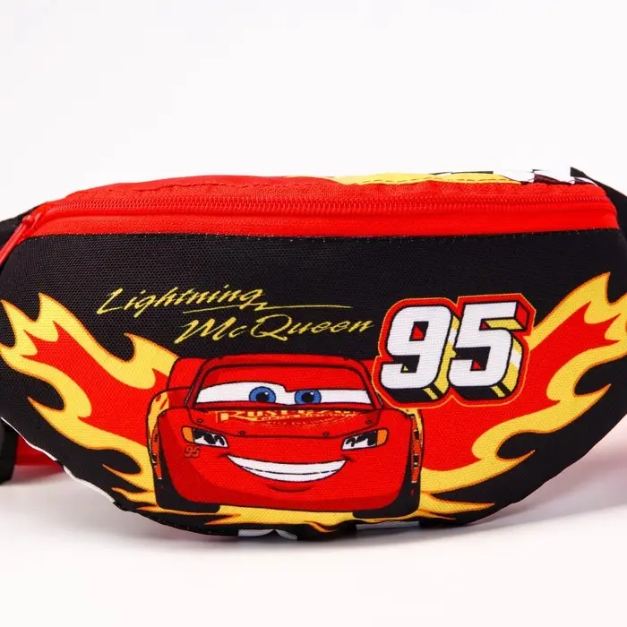 Сумка поясная детская для мальчика, 25&times;6&times;13 см, Тачки