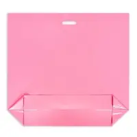 Пакет полиэтиленовый с вырубной ручкой, 64&times;60+8 60 мкм Розовый