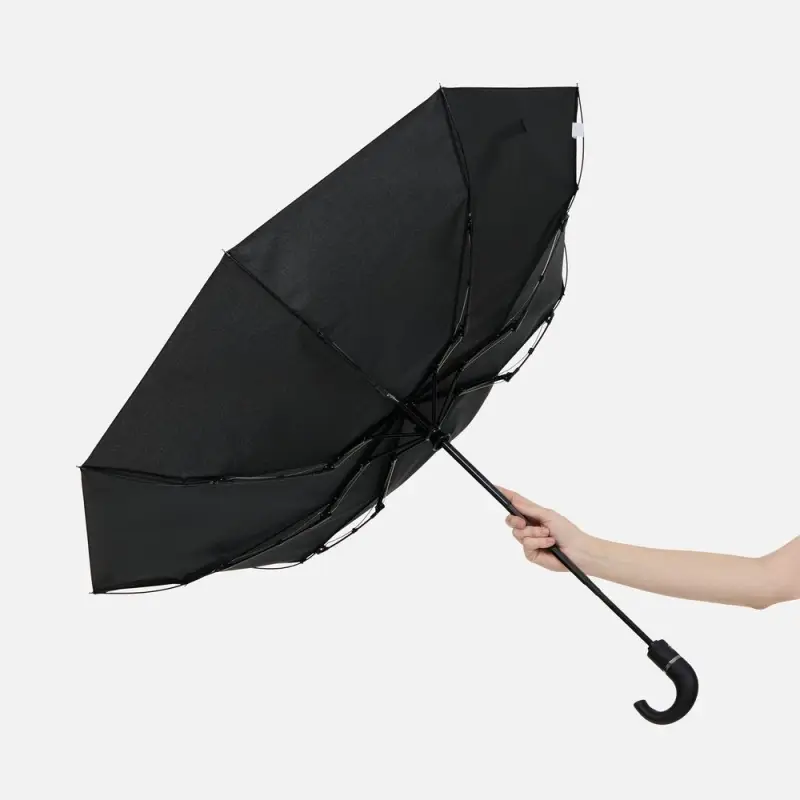 Зонт складной Hooklook, черный