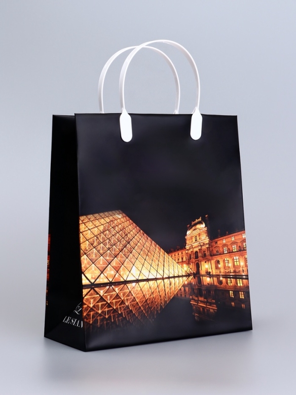 Пакет Пакет "Цветы/Город ", мягкий пластик, 26 x 23 см, 110 мкм МИКС