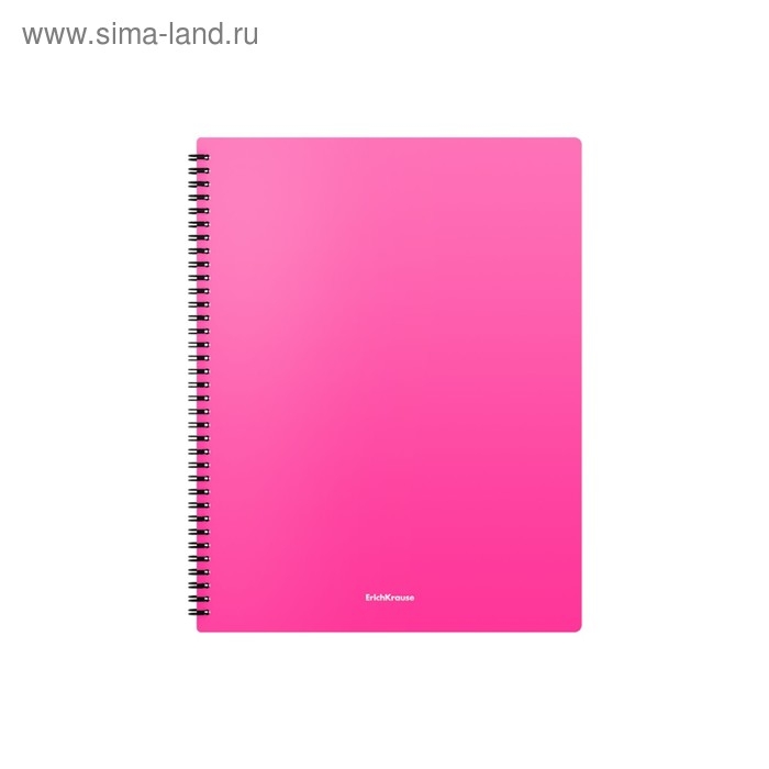 Папка с 20 вкладышами на спирали, А4, 600 мкм, ErichKrause Matt Neon, текстура Папка с 20 вкладышами на спирали, А4, 600 мкм, ErichKrause Matt Neon, текстура "песок", МИКС