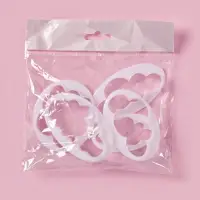 Формы для вырезания теста и мастики Доляна, набор 5 шт., 7.8&times;4.6&times;1 см, пластик, белые