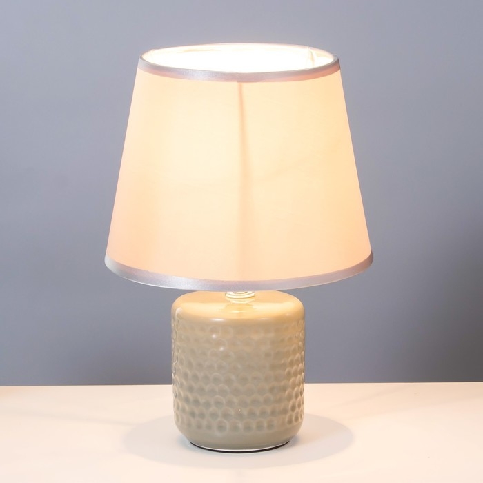 Настольная лампа Настольная лампа "Манолия" Е14 40Вт серый 18х18х27 см RISALUX