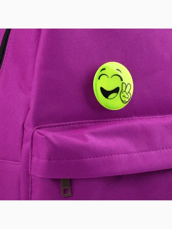 Светоотражающий значок &laquo;Всем мир&raquo;, d=5.8 см, жёлтый