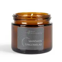 Ароматическая свеча в банке Mandarin gingerbread, соевый воск, 50 г, мандарин, пряник