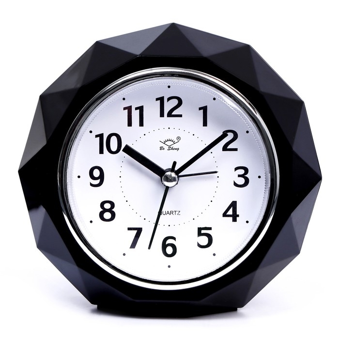 Часы настольные будильник с подсветкой, бесшумные, 2 мелодии, циферблат d-13 см Часы настольные будильник с подсветкой, бесшумные, 2 мелодии, циферблат d-13 см