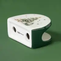 Салфетница новогодняя Доляна &laquo;Приближение чуда&raquo;, 9.5&times;4.5&times;7 см, доломит, белая
