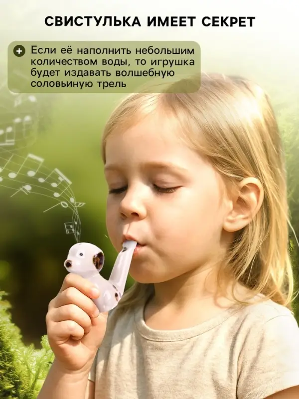 Свистулька &laquo;Далматинец&raquo;, детский музыкальный инструмент