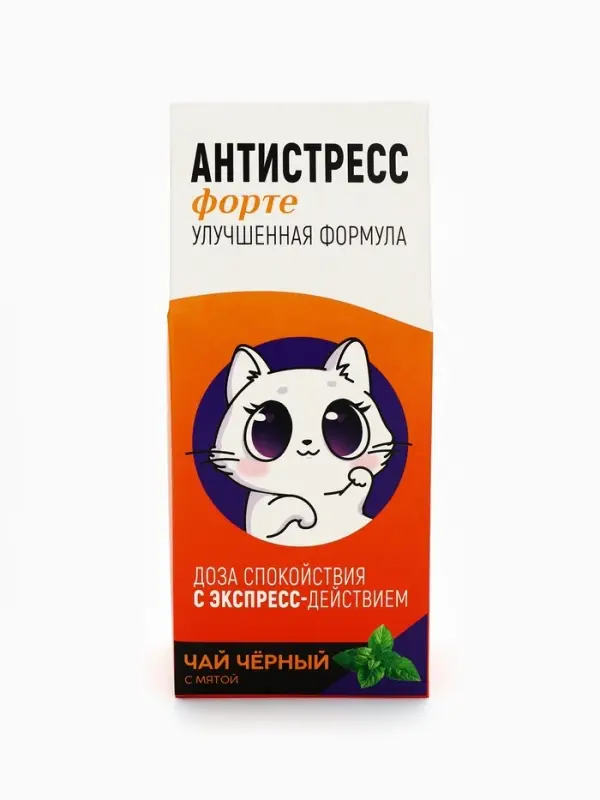 Чай чёрный &laquo;Антистресс&raquo;, со вкусом мяты, 100 г