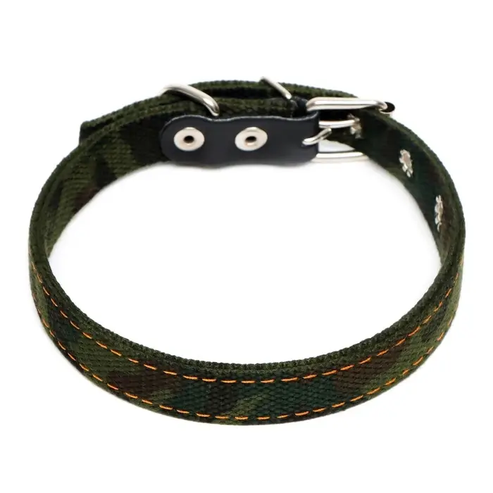 Ошейник брезентовый двухслойный &laquo;Камуфляж&raquo;, 50&times;2 см, ОШ 25-35 см