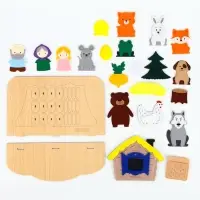 Настольный театр &laquo;Набор 5 в 1: Колобок, Репка, Курочка Ряба, Теремок, Маша и медведь&raquo;