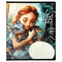 Тетрадь 12 листов в клетку ErichKrause Magic Pet, 60 г/м&sup2;, обложка мелованный картон, МИКС