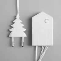 Гирлянда &laquo;Нить&raquo; 20 м, IP20, белая нить, 200 LED, свечение жёлтое, 8 режимов, 220 В