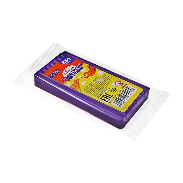 Пластилин 250г Классический Calligrata ФИОЛЕТОВЫЙ Пластилин 250г Классический Calligrata ФИОЛЕТОВЫЙ