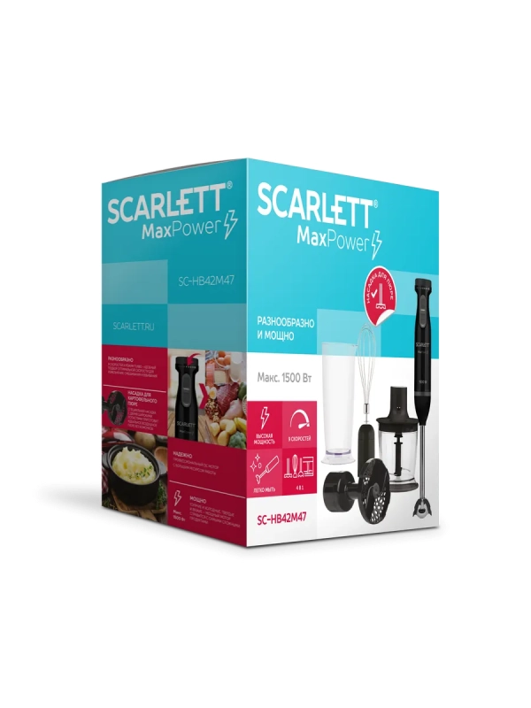 Кухонный погружной блендер измельчитель 4в1 SC-HB42M47 Кухонный погружной блендер измельчитель 4в1 SC-HB42M47