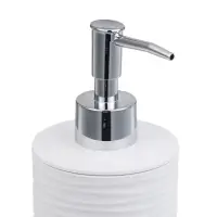 Диспенсер для жидкого мыла тм VETTA Тренто, 250мл, пластик, PP+ABS, белый, 7,5х7,5х16,5см