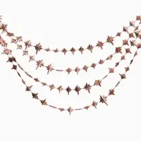 Бусы на ёлку &laquo;Комета&raquo;, длина 2.7 м, оранжевые