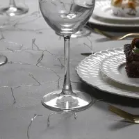 Гирлянда &laquo;Мишура&raquo; 2 м, роса, IP20, серебристая нить, 50 LED, от батареек CR2032&times;2, свечение мульти