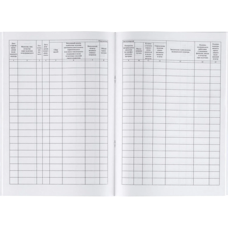 Журнал регист.медиц.осмотров(предсмен,предрейсов,послесмен, послерейс)64стр
