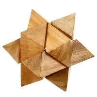 Головоломка из дерева "Загадка" 6 частей 9х9х9 см Головоломка из дерева "Загадка" 6 частей 9х9х9 см
