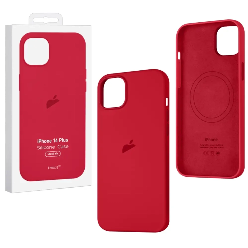 Чехол iPh 14 Plus Silicon Case 100% ORG Red Чехол iPh 14 Plus Silicon Case 100% ORG Red