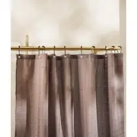 Штора для ванной &laquo;Гри Сандре&raquo;, с люверсами, 180&times;180 см, полиэстер, коричневая