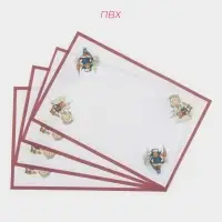 Салфетки сервировочные Доляна &laquo;Московский мишка&raquo;, 4 шт., новогодние, 45&times;30 см