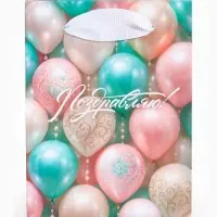 Пакет ламинированный «Поздравляю», 9 × 12 × 6,5 см Пакет ламинированный «Поздравляю», 9 × 12 × 6,5 см