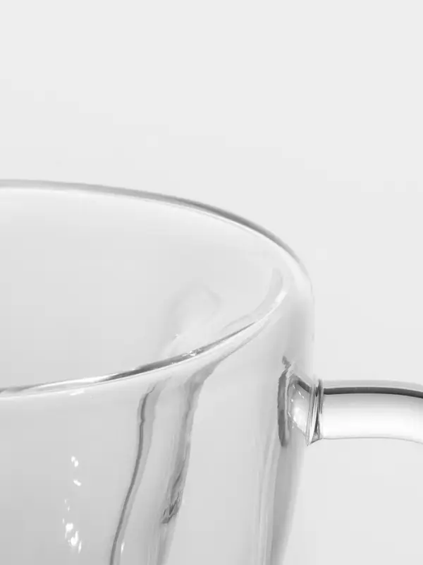 Кружка с двойными стенками Magistro &laquo;Сердце&raquo;, 150 мл, 11&times;8&times;7.5 см, стекло, прозрачная